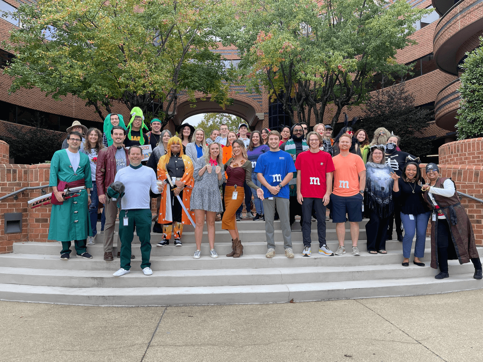 prometheus group halloween team picture