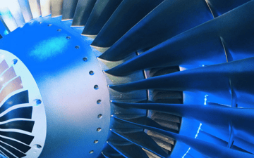 Turbine blade close up 