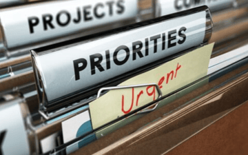 Files titles projects, priorities, and urgent 